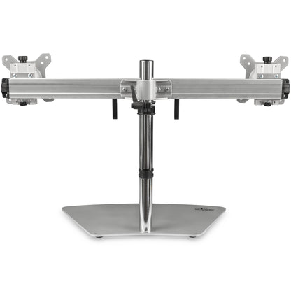 StarTech.com Dual Monitor Stand - Ergonomic Free Standing Dual Monitor Desktop Stand Mount