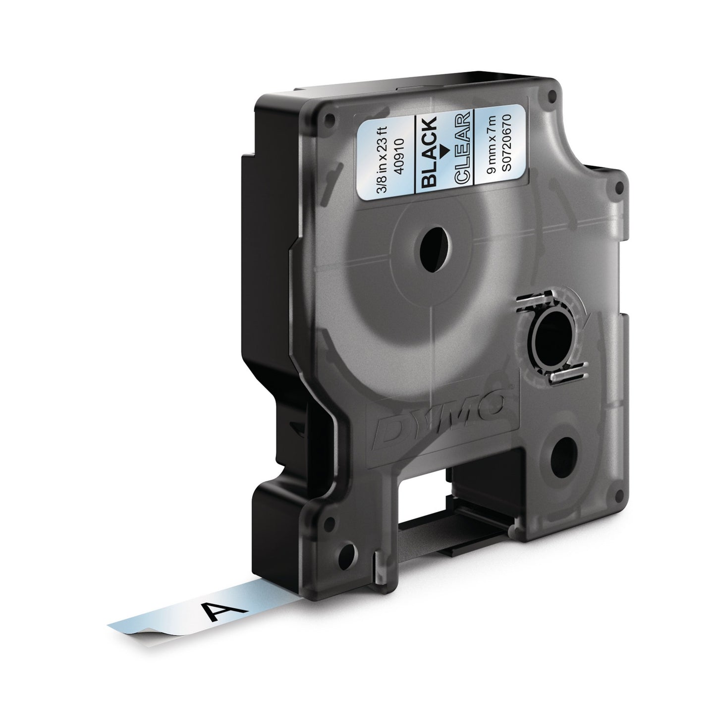 DYMO 40910/S0720670 DirectLabel-etikettes black on Transparent 9mm x 7m for Dymo D1 Labels