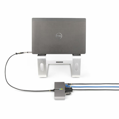 StarTech.com 2-Port Hub Ethernet USB-C Docking Station 100W