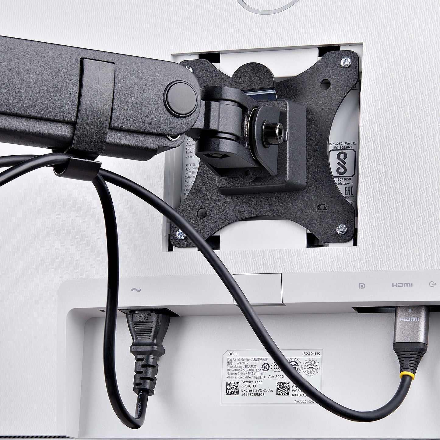 StarTech.com Desk Mount Triple Monitor Arm For Up To Three 27in Screens, VESA