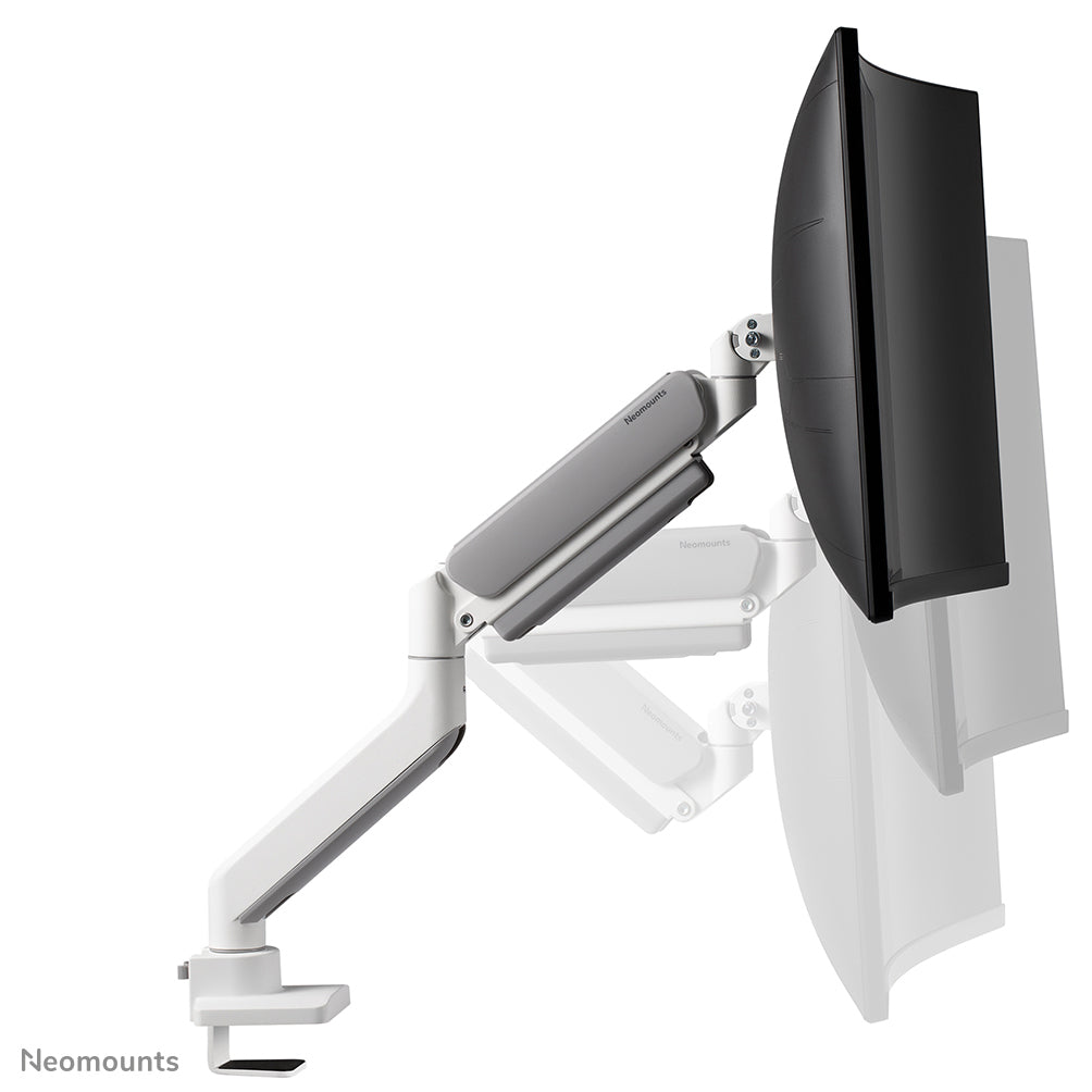 Neomounts DS70PLUS-450WH1 Monitor arm 17-49" - gas spring - Topfix - 180°-stop