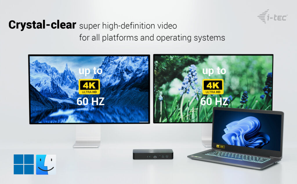 i-tec Universal Intelligent Display USB-C Docking Station 100W