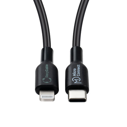 Microconnect ECO-USB3.1CL1 lightning cable 1 m Black