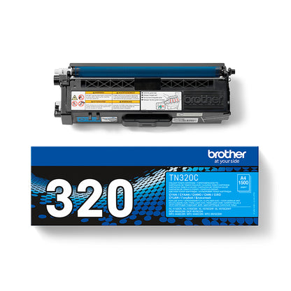 Brother TN-320C Cyan Toner Cartridge (1.5K pages)