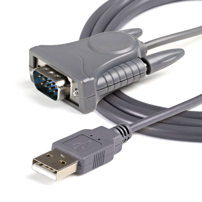 StarTech.com 3ft (91cm) 1-Port USB to Serial Cable, DB9/DB25 RS232 to USB Converter