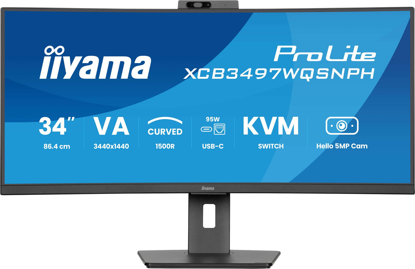 iiyama ProLite XCB3497WQSNPH-B1 34" UWQHD VA 120Hz Curved Monitor