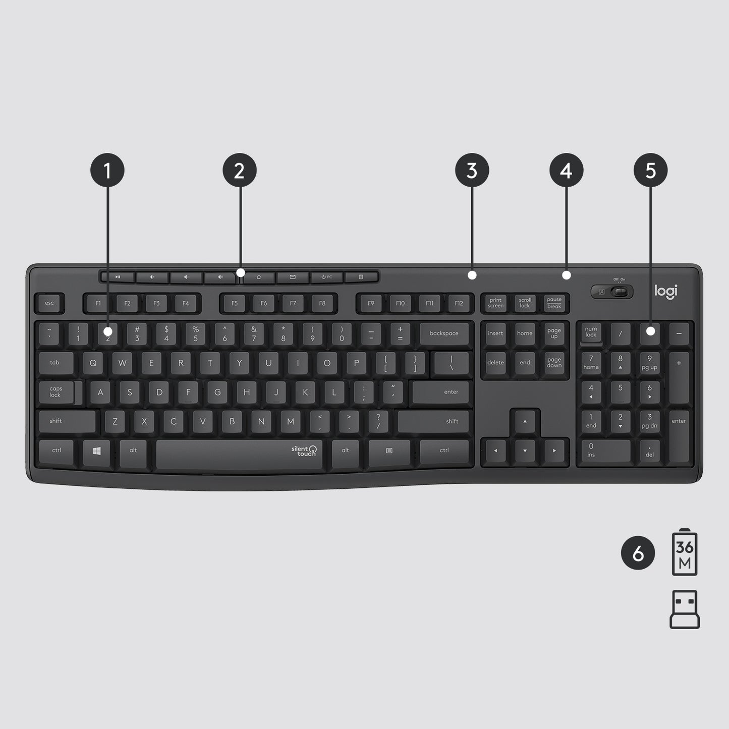 Logitech MK295 Wireless Keyboard & Mouse Combo