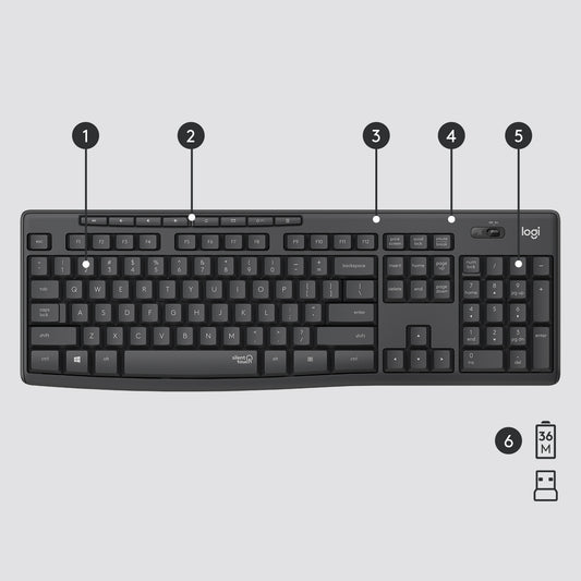 Logitech MK295 Wireless Keyboard & Mouse Combo