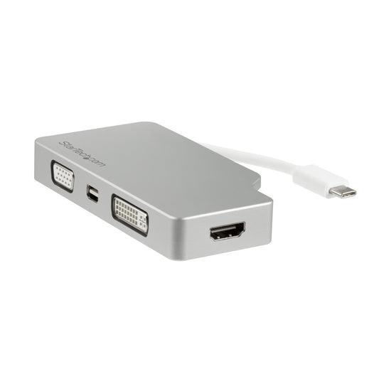 StarTech.com USB C Multiport Video Adapter with HDMI, VGA, Mini DisplayPort or DVI Hub