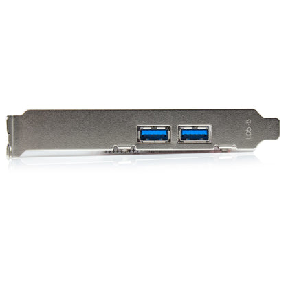 StarTech.com 4 Port PCI Express USB 3.0 Card - 5Gbps - 2 External & 2 Internal Hub