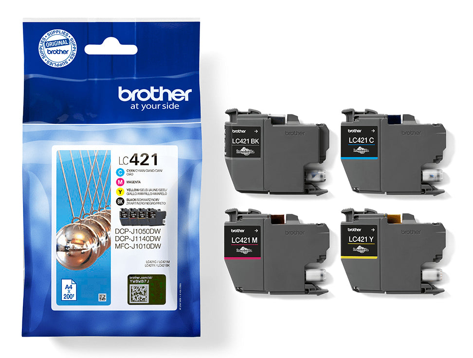 Brother LC-421VAL Ink Cartridge (200 pages, Brother DCP-J 1050)