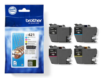 Brother LC-421VAL Ink Cartridge (200 pages, Brother DCP-J 1050)