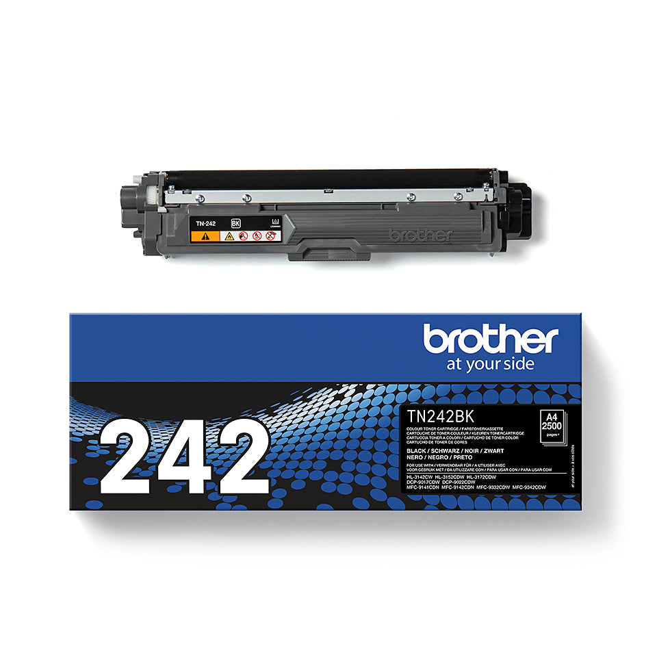 Brother TN-242BK Black Toner Cartridge (2.5K pages, Brother HL-3142)