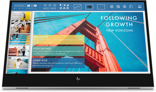 HP E-Series E14 G4 Portable 14" Full HD IPS Monitor