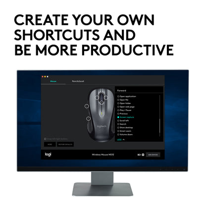 Logitech M510 Right-hand Wireless Mouse