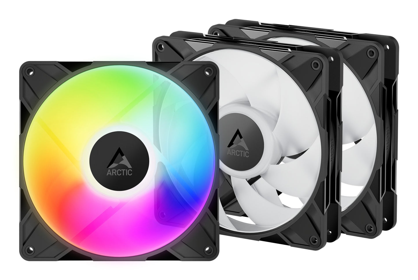 ARCTIC P14 Pro A-RGB - 3 Pack 140 mm A-RGB PWM Fan with Cable Splitter Cooling