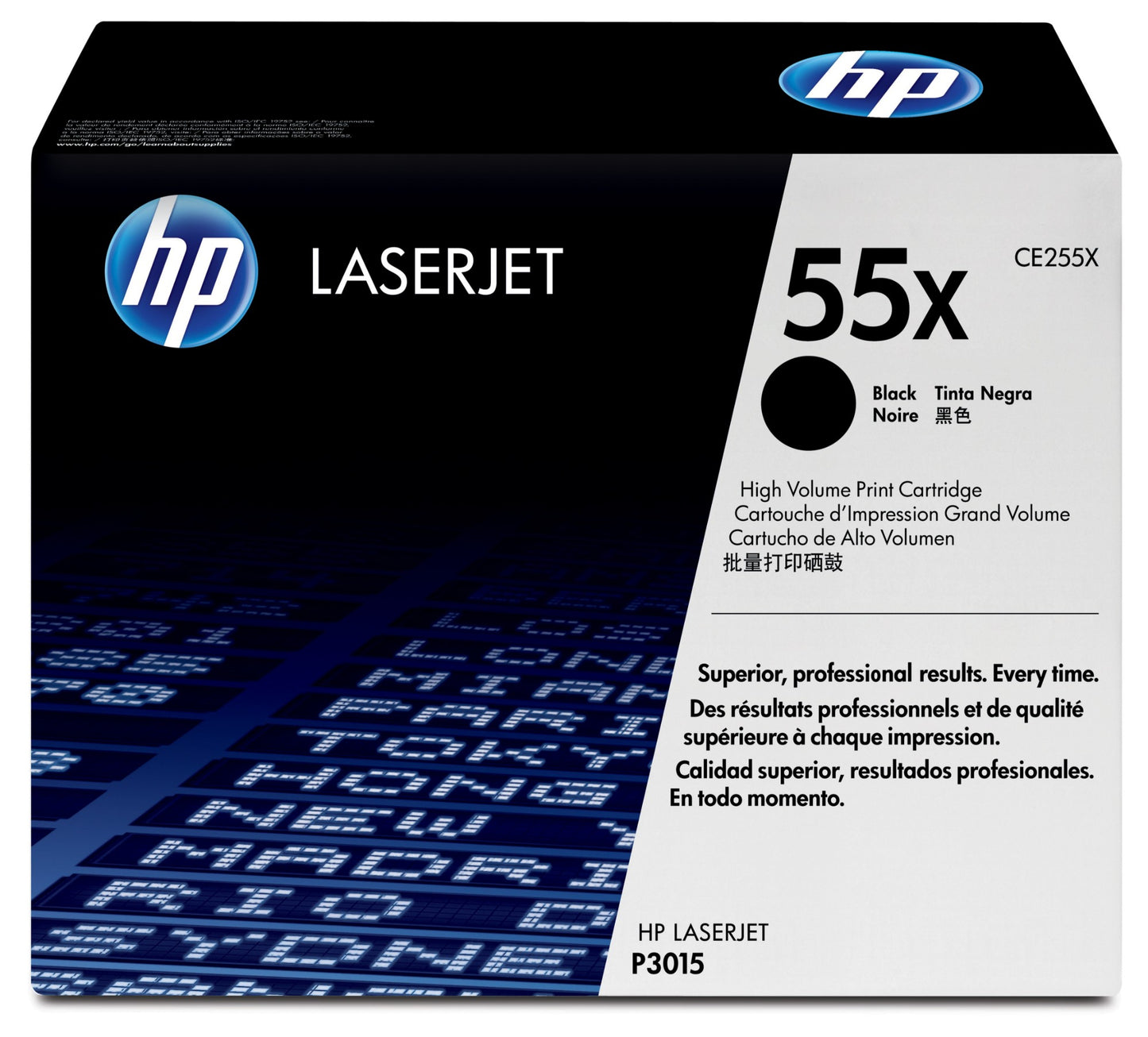 HP CE255X/55X Black Toner Cartridge (12.5K pages, HP LaserJet P 3015)