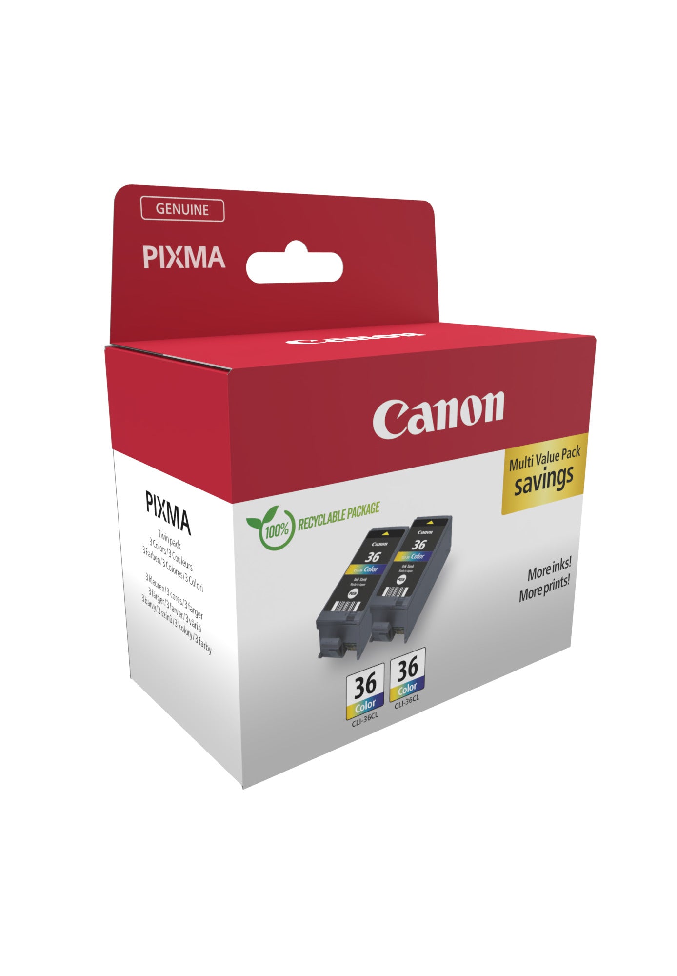 Canon 1511B025/CLI-36 Color Ink Cartridge (249 pages)