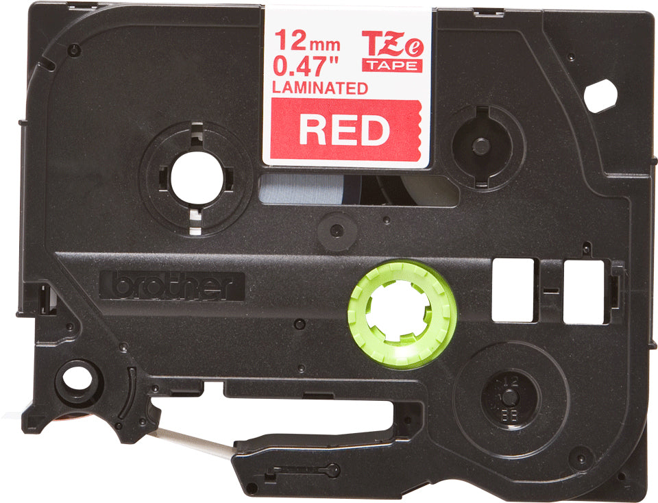 Brother TZE-435 DirectLabel white on red Laminat 12mm x 8m for Brother P-Touch TZ Labels