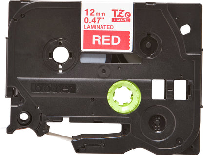 Brother TZE-435 DirectLabel white on red Laminat 12mm x 8m for Brother P-Touch TZ Labels