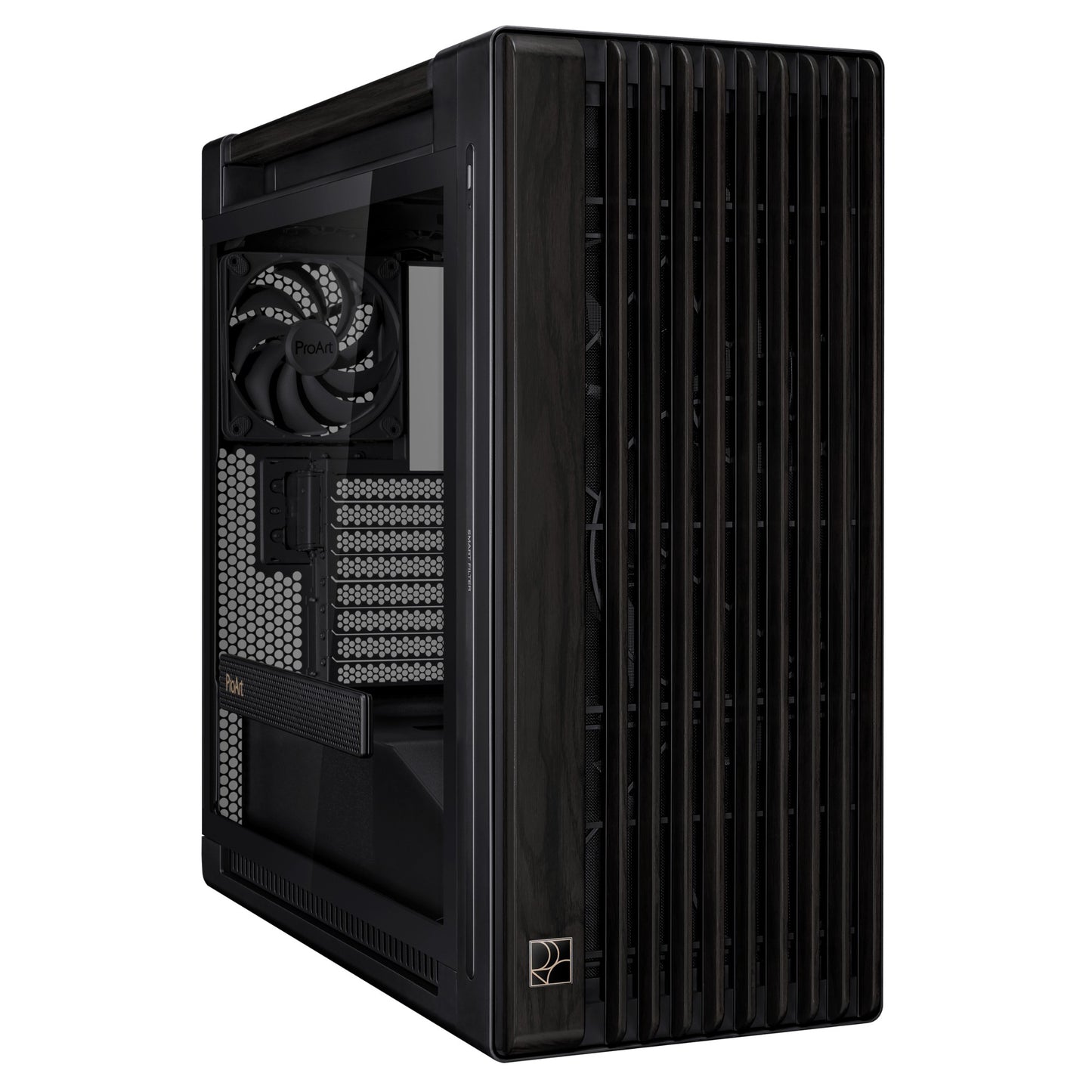 ASUS ProArt PA602 Wood Edition Midi Tower Black PC Case
