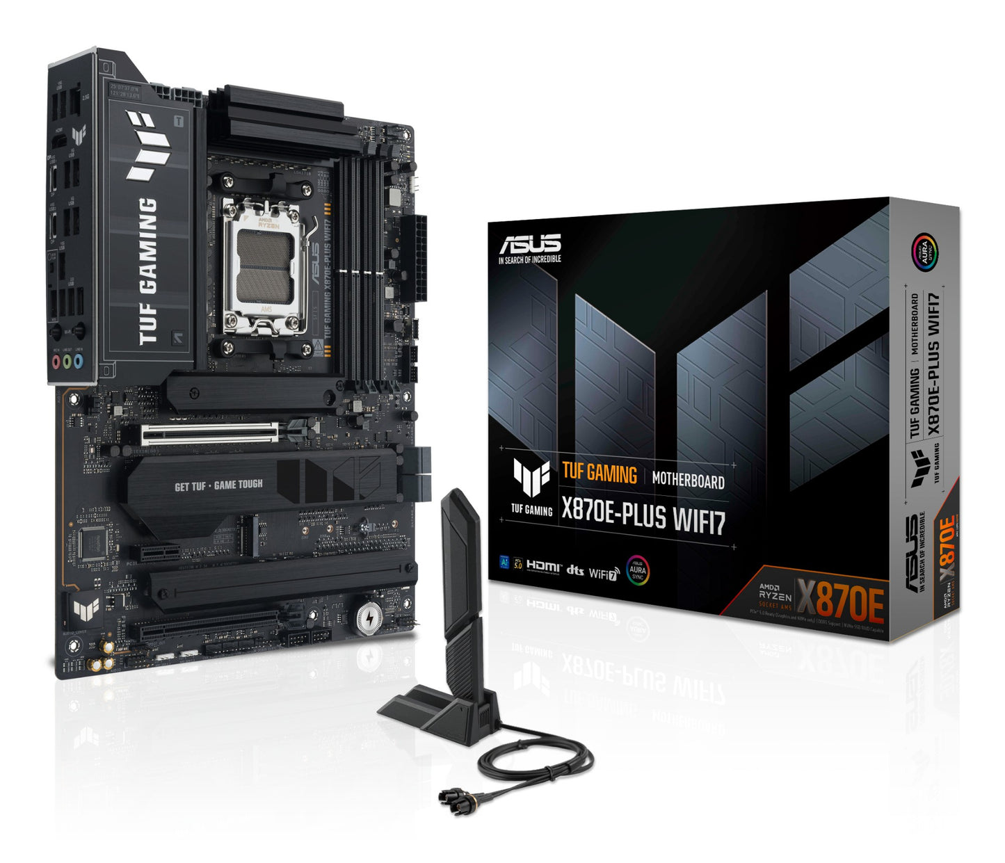 ASUS TUF GAMING X870E-PLUS WIFI7 AMD X870E Socket AM5 ATX Motherboard
