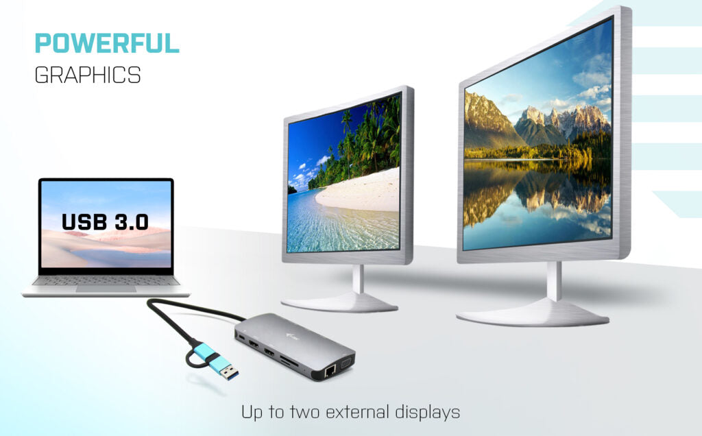 i-tec USB-C/Thunderbolt 3x Display Docking Station 100W