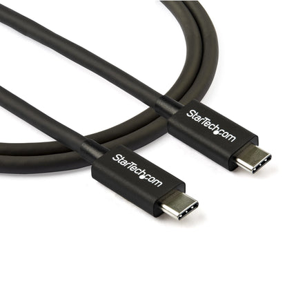 StarTech.com 2.6ft (80cm) Thunderbolt 3 Cable, 40Gbps, 100W PD, 4K/5K, Thunderbolt