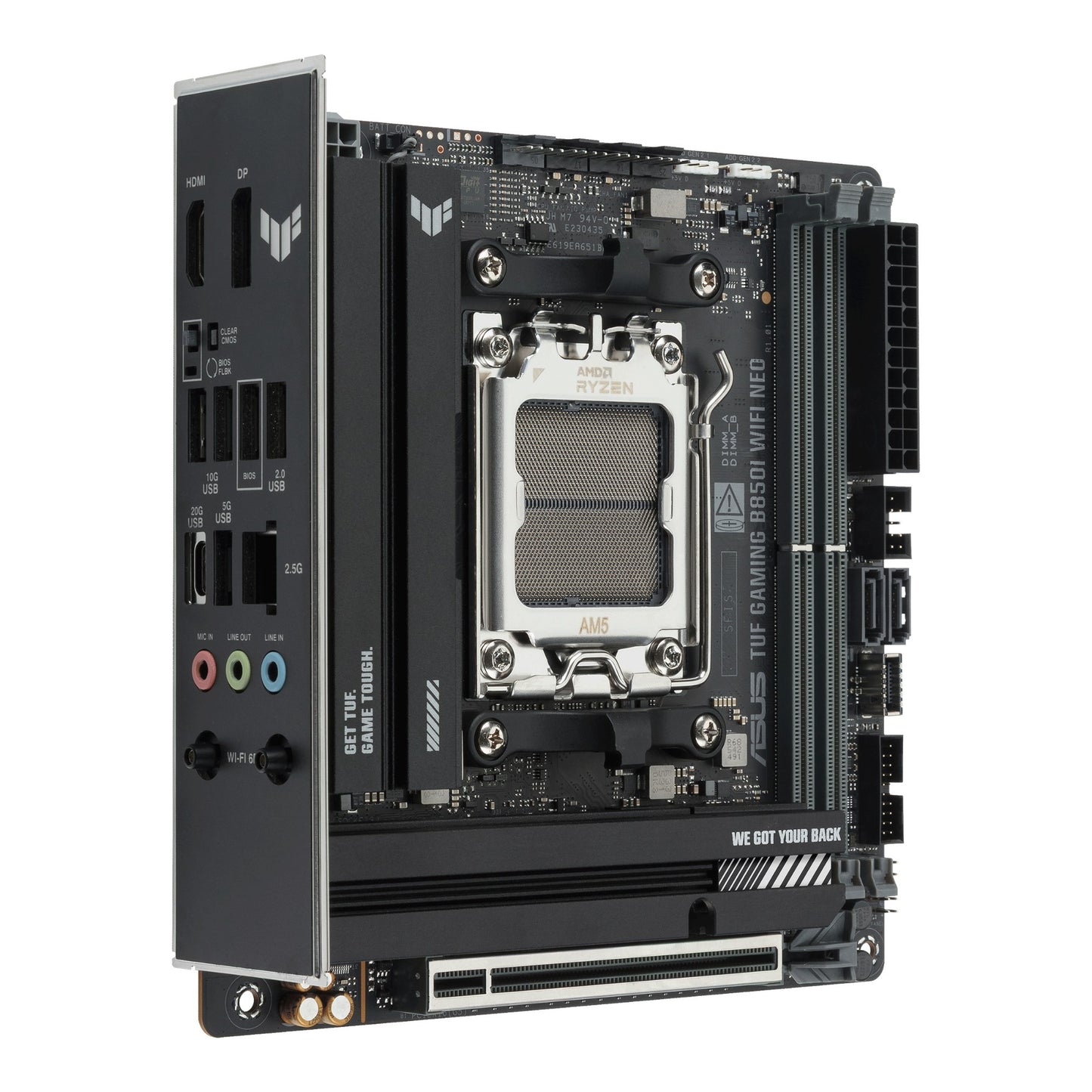 ASUS TUF GAMING B850I WIFI NEO AMD B850 Socket AM5 mini ITX Motherboard