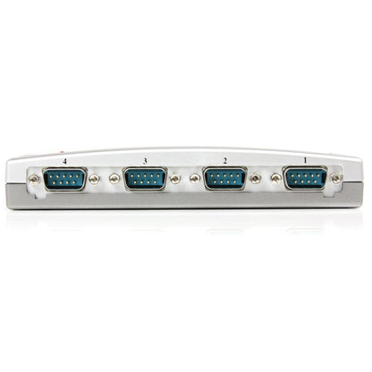 StarTech.com 4 Port USB to RS232 Serial DB9 Adapter Hub - TAA