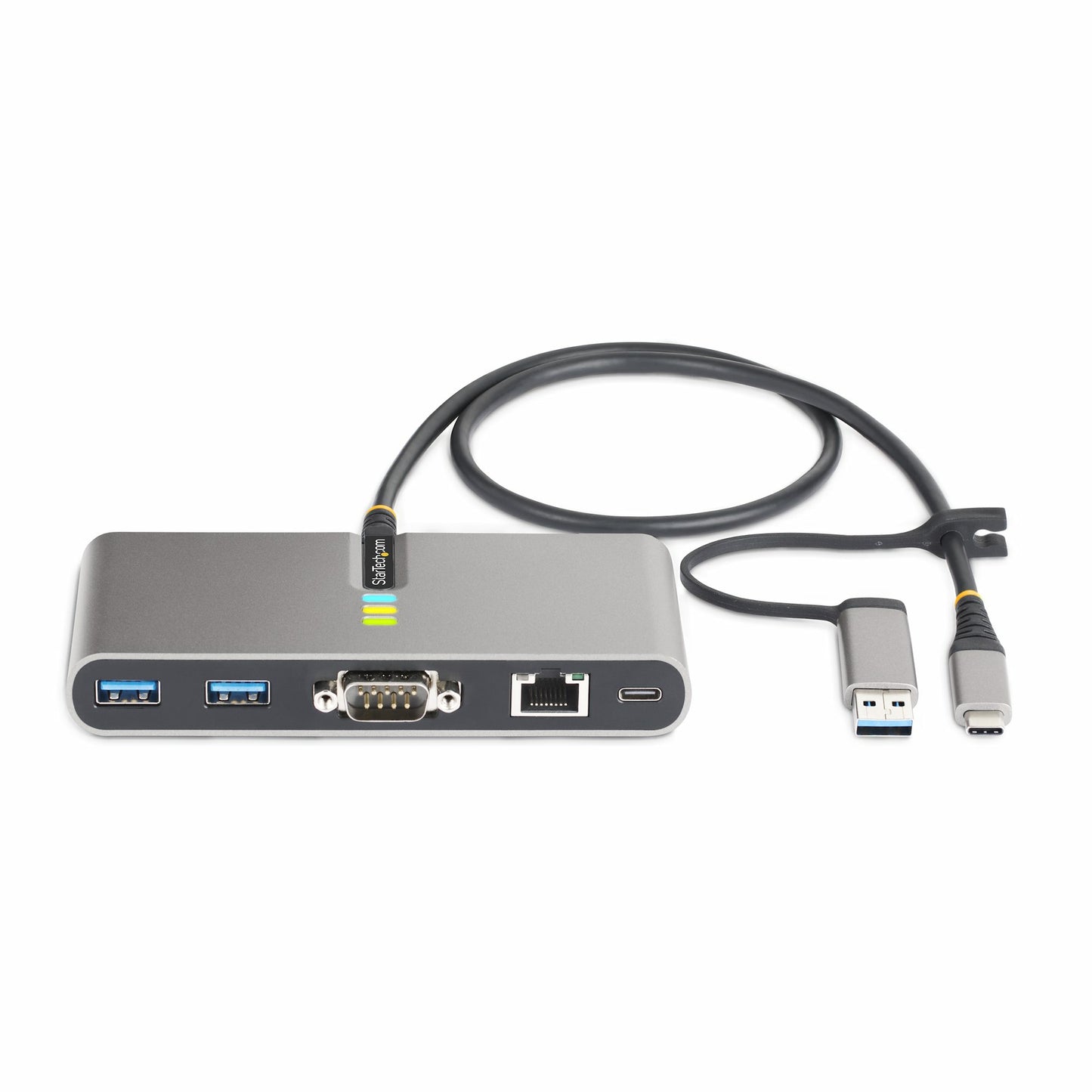 StarTech.com 2-Port Hub Ethernet USB-C Docking Station 100W
