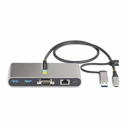 StarTech.com 2-Port Hub Ethernet USB-C Docking Station 100W