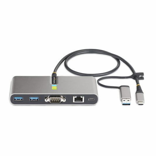StarTech.com 2-Port Hub Ethernet USB-C Docking Station 100W
