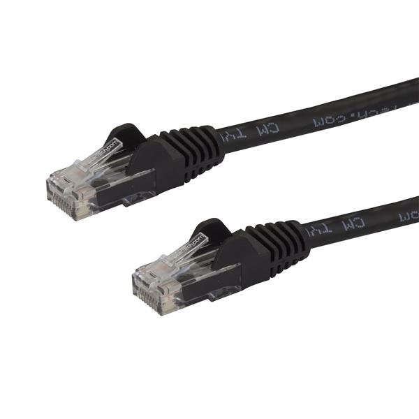 StarTech.com 15m CAT6 Ethernet Cable - Black CAT 6 Gigabit Ethernet Wire -250MHz