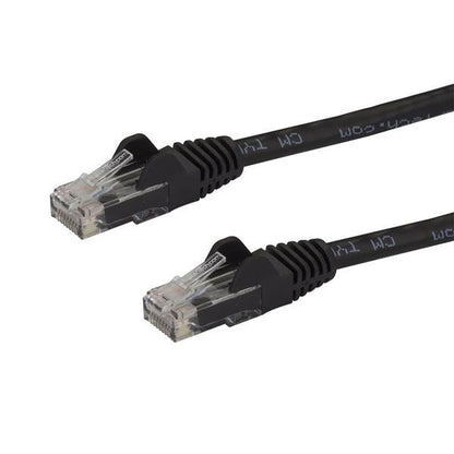 StarTech.com 15m CAT6 Ethernet Cable - Black CAT 6 Gigabit Ethernet Wire -250MHz