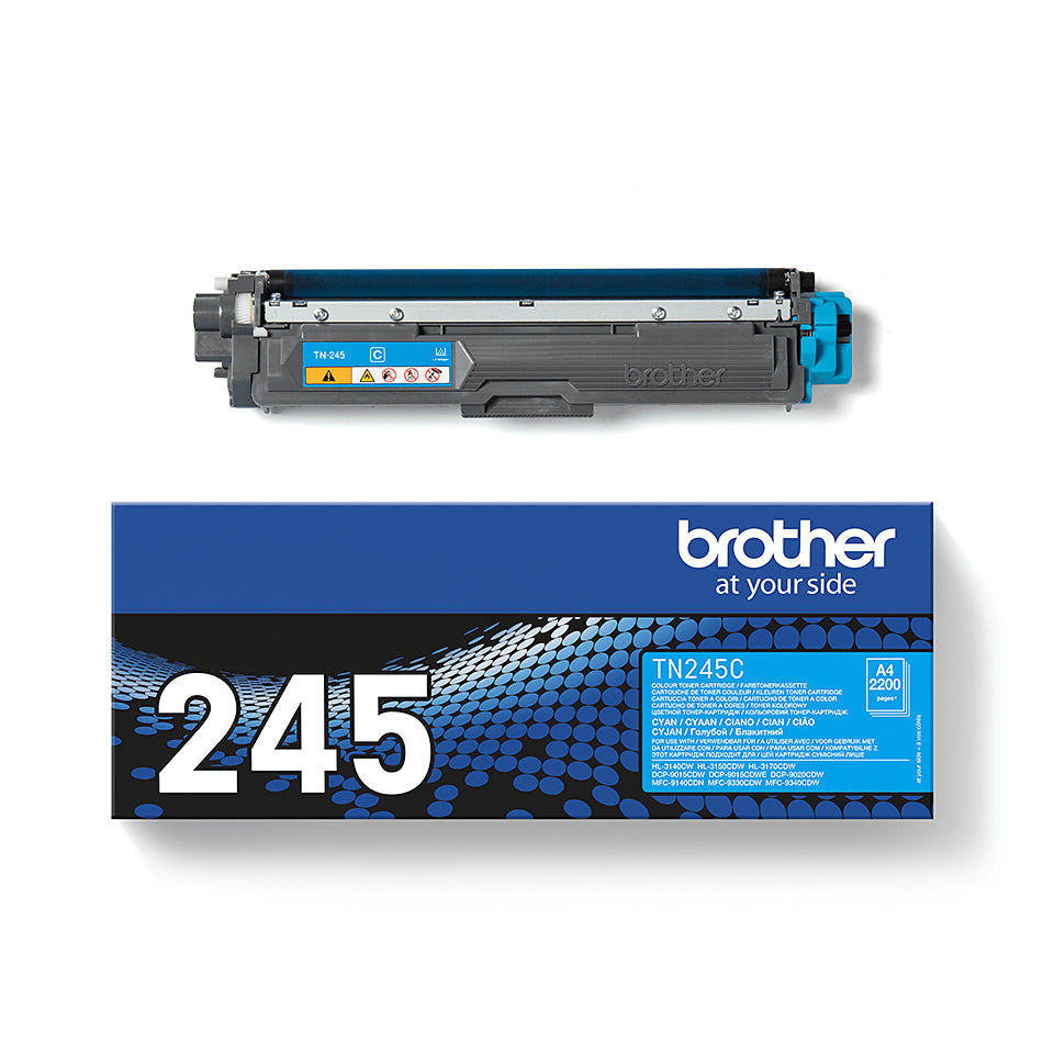 Brother TN-245C Cyan Toner Cartridge (2.2K pages, Brother HL-3140)