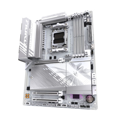 Gigabyte B850 AORUS ELITE WIFI7 ICE Motherboard - AMD Ryzen 9000 Series CPUs, 14+2+2
