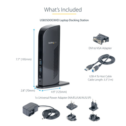 StarTech.com Monitor DVI Ports~Dual USB Docking Station