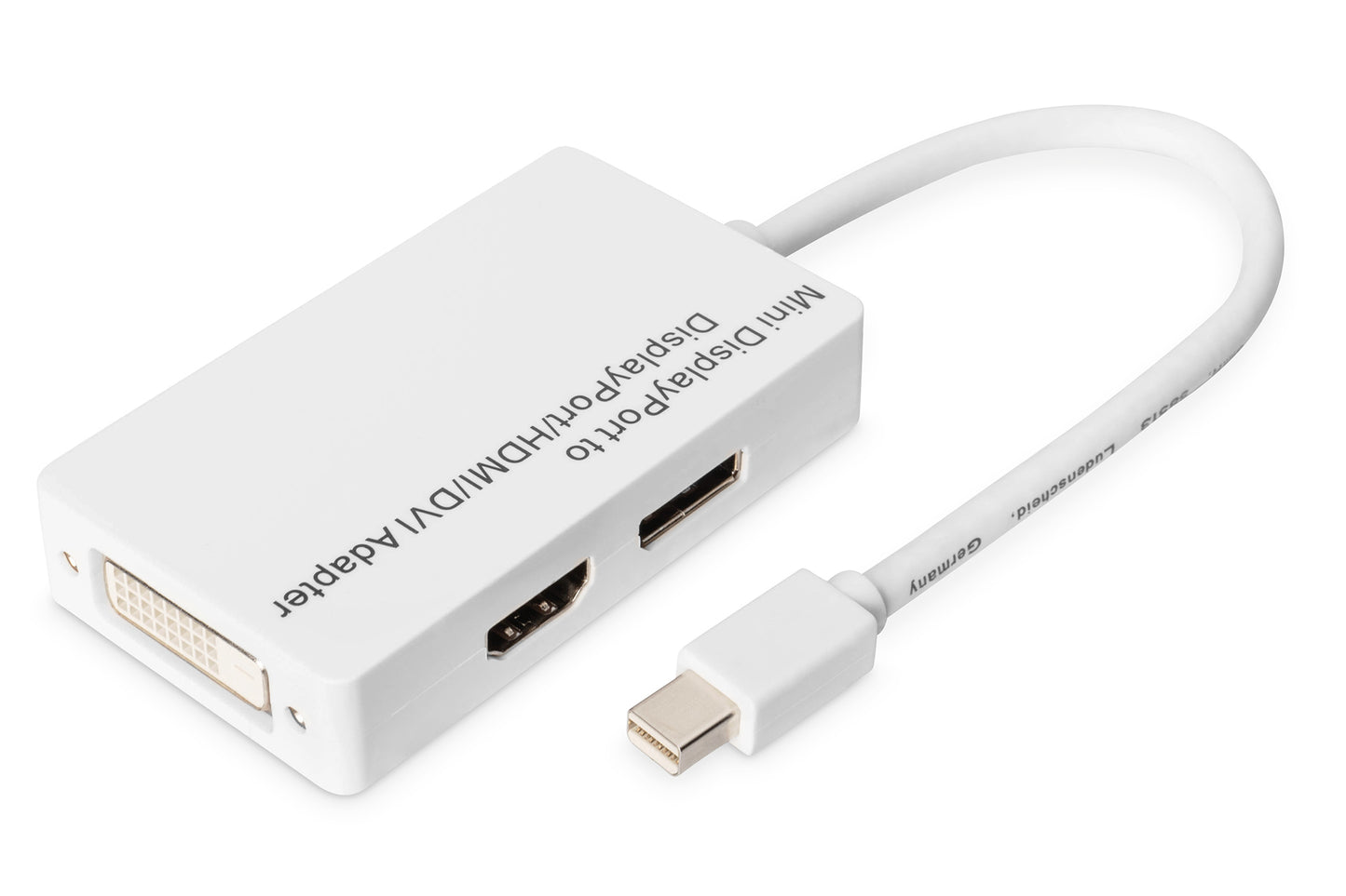 Digitus Mini DisplayPort Adapter / Converter - Mini DP to DisplayPort, HDMI + DVI Cable