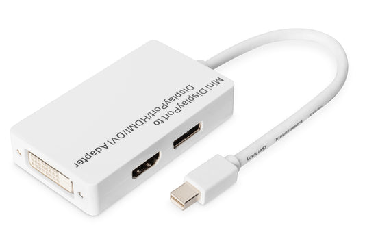 Digitus Mini DisplayPort Adapter / Converter - Mini DP to DisplayPort, HDMI + DVI Cable