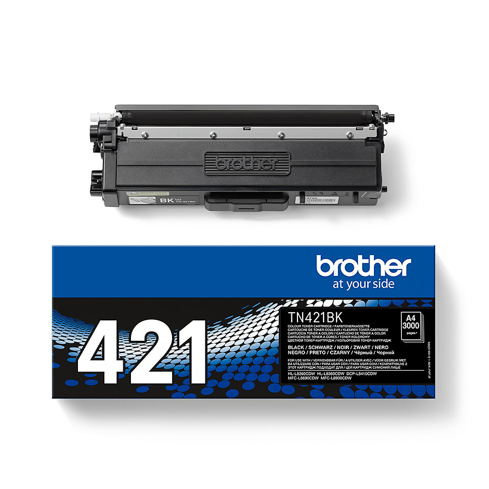 Brother TN-421BK Black Toner Cartridge (3K pages)