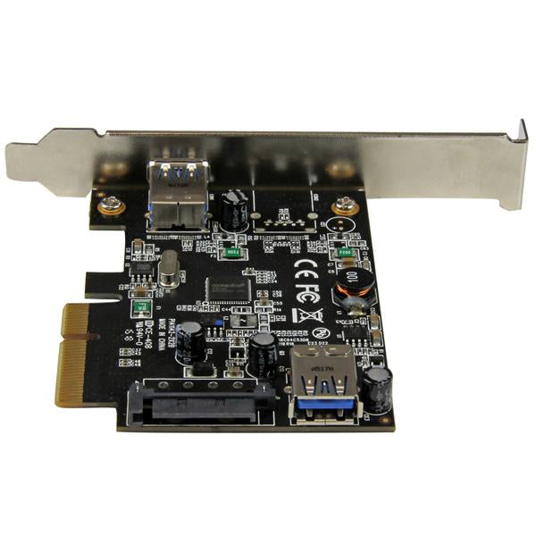StarTech.com 2-Port USB 3.1 (10Gbps) Card - USB-A, 1x External, 1x Internal - PCIe Hub
