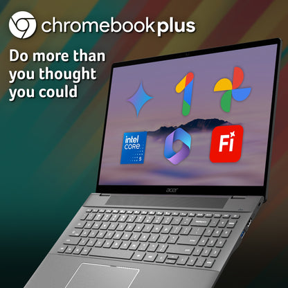 Acer Chromebook Plus 516 CB516‑1H – 16" Core 5 120U 8GB 128GB eUFS SSD Laptop