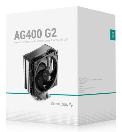 DeepCool AG400 G2 Processor Air cooler 12 cm Black Cooling