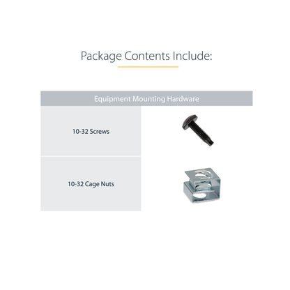 StarTech.com Server Rack Depth Extender - 1U - 4in / 10 cm - TAA Compliant