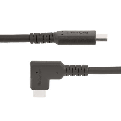 StarTech.com 3ft (1m) USB-C Cable, Right-Angled, USB 10Gbps, 100W (5A) Power