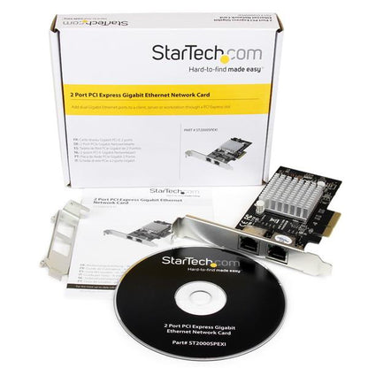 StarTech.com Dual Port PCI Express (PCIe x4) Gigabit Ethernet Server Adapter Network