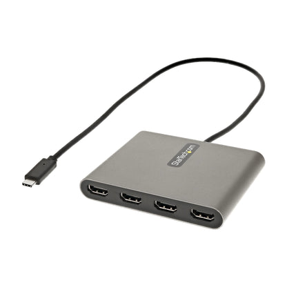 StarTech.com USB C to Quad HDMI Adapter, USB-C to 4x HDMI Monitor Converter for Hub