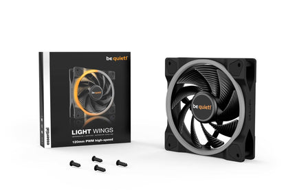 be quiet! Light Wings 120mm ARGB PWM High Speed Fan Black Cooling