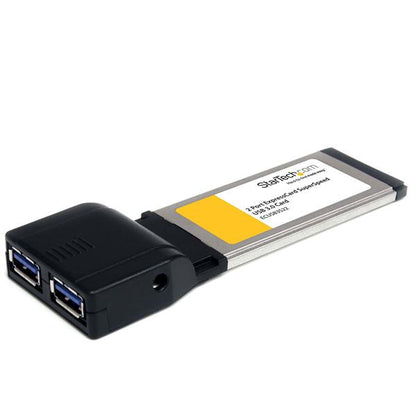 StarTech.com 2 Port ExpressCard SuperSpeed USB 3.0 Card Adapter with UASP Support Hub